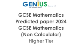 geniusacademy-gcse-predicted paper-2024-maths-cover