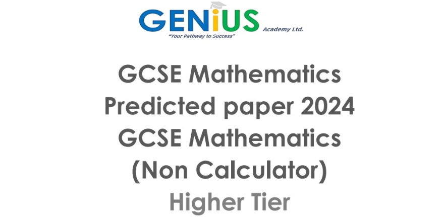 geniusacademy-gcse-predicted paper-2024-maths-cover